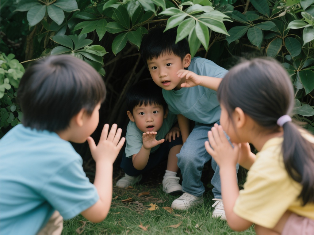 更重要的是，捉迷藏让孩子们在游戏中学会了团队合作和